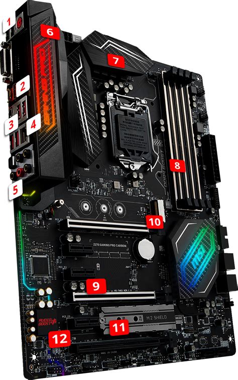 z270 gaming pro carbon m.2 shield 2 or 1 slot